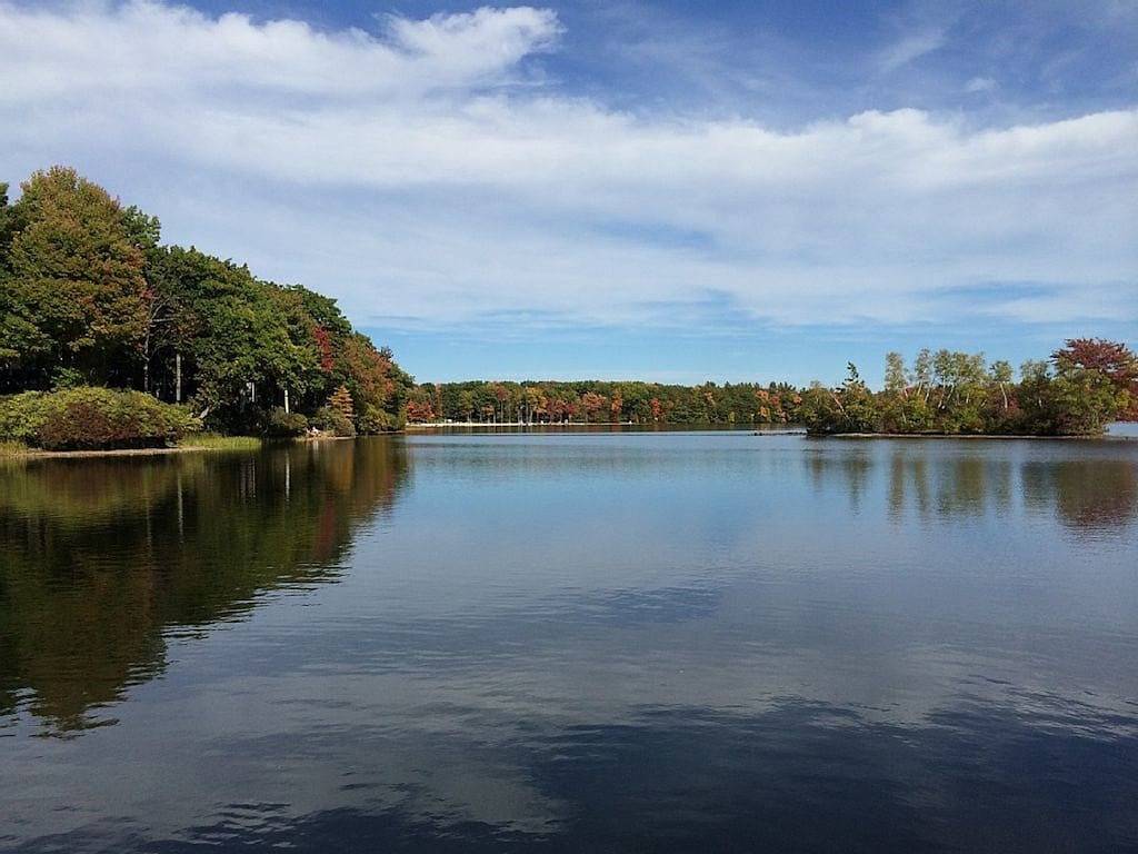 Ganze Wohnung, Big Boulder Lake Front Condo / Kostenloses Wifi & Parken / Pool / Jacuzzi / Kamin / Grill in Hickory Run State Park