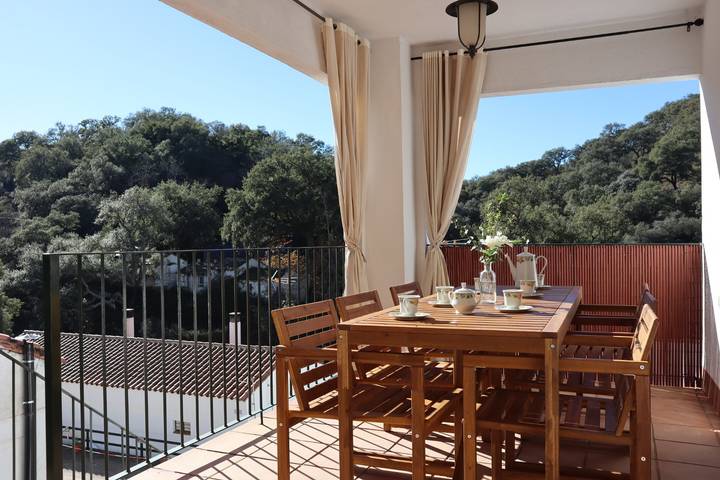 Ferienhaus für 10 Personen, mit Balkon und Terrasse sowie Ausblick