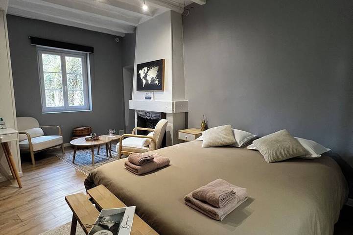 Location de vacances pour 2 personnes, avec terrasse et jardin à Saumur