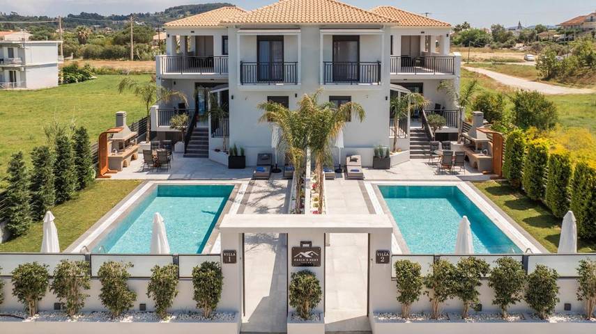 Villa for 7 people, with Balcony and Terrace as well as Garden and Pool in Tsilivi