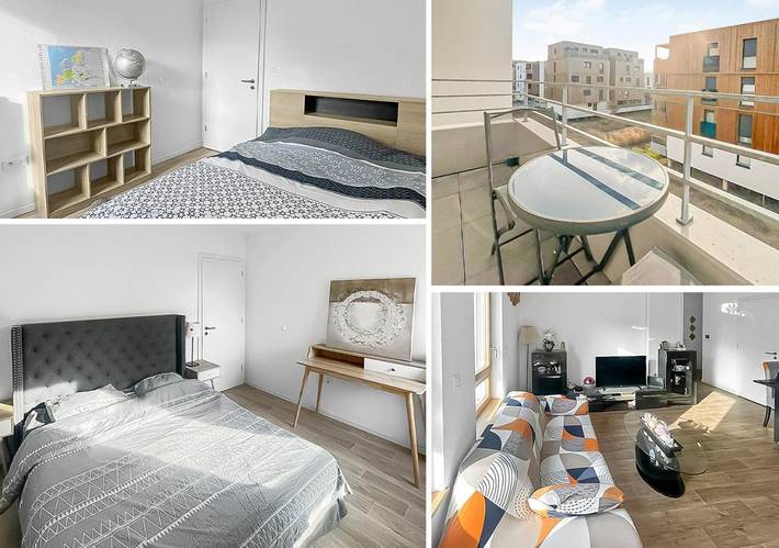 Gîte pour 4 personnes, avec balcon à Ostwald - 2