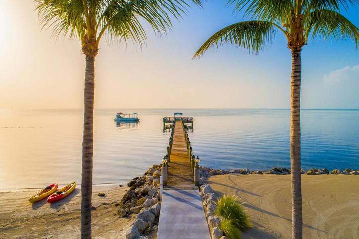 Bungalow für 2 Personen, mit Ausblick und Pool sowie Garten, mit Haustier auf den Florida Keys