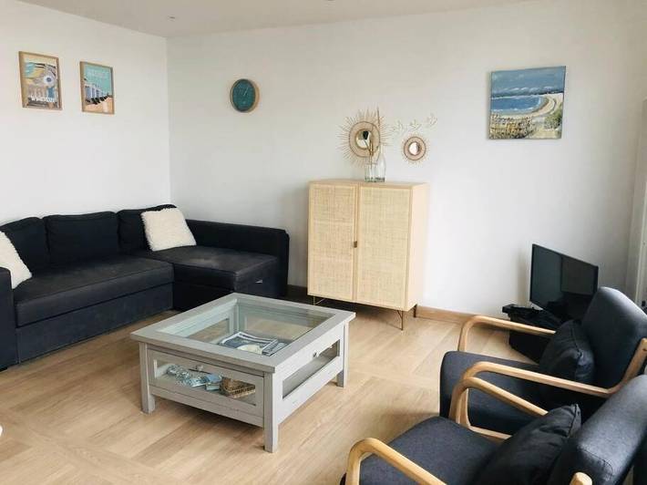 Location de vacances pour 6 personnes, avec balcon et vue dans Hardelot Plage