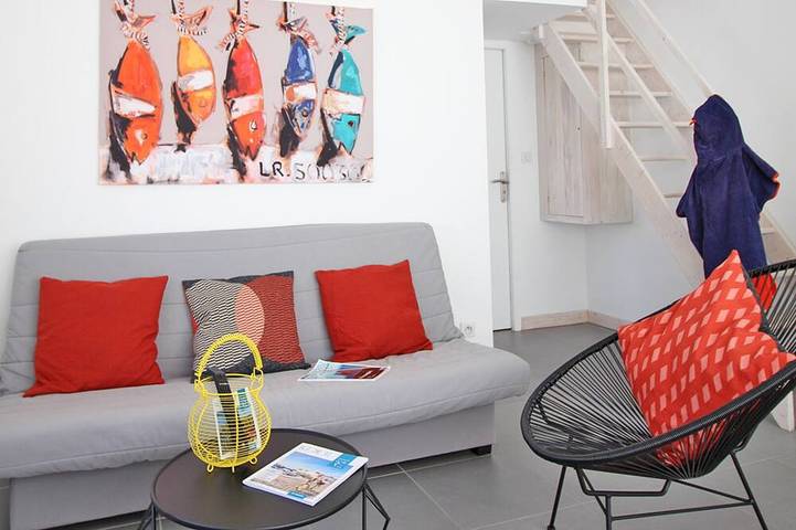 Maison de vacances pour 4 personnes, avec terrasse, animaux acceptés à La Flotte