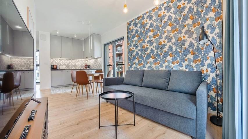 Holiday apartment for 4 people, with balcony in Gdansk