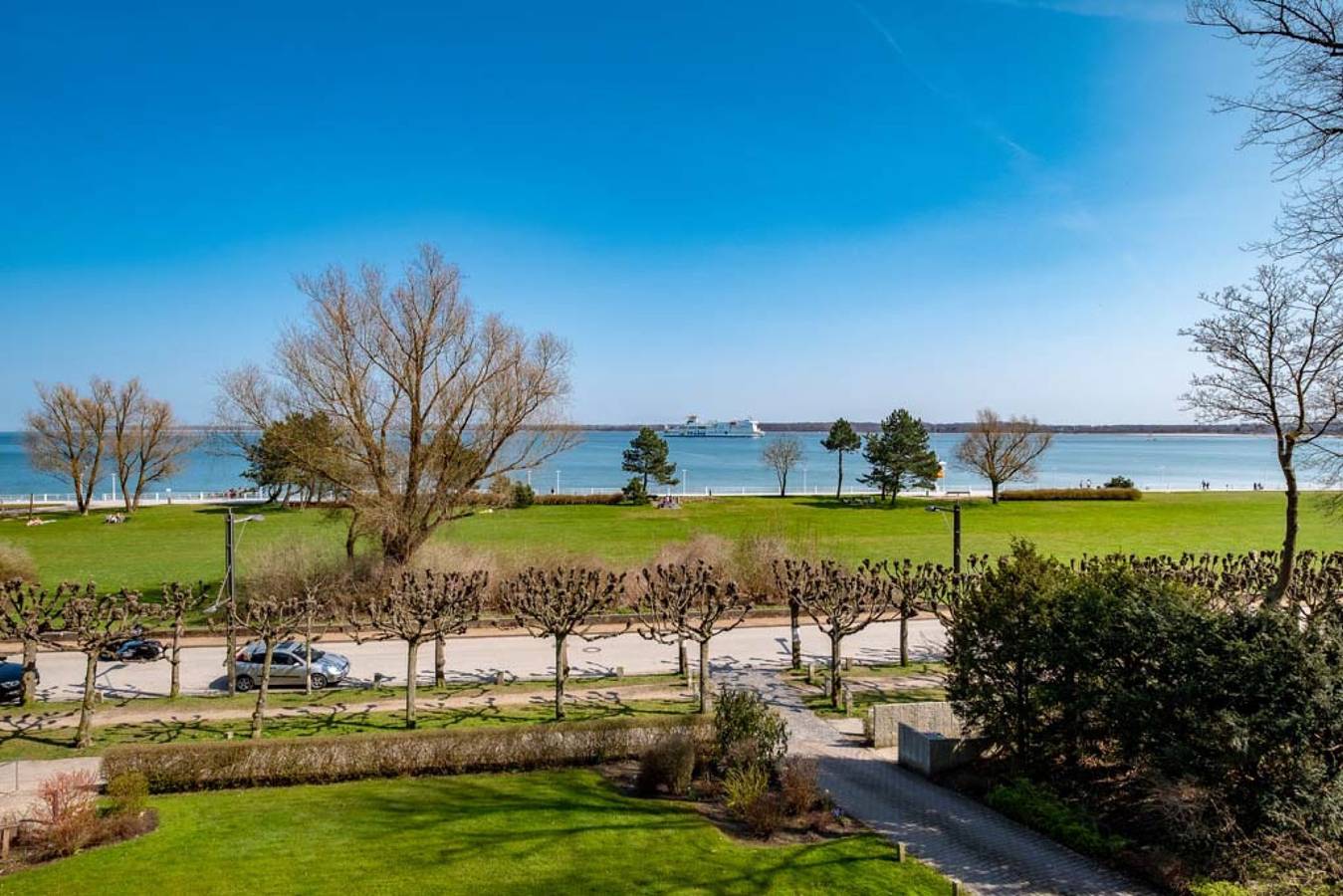 Ganze Wohnung, Ferienwohnung Oberdeck" mit Meerblick, Balkon und Wlan in Ostseebad Travemünde, Lübecker Bucht