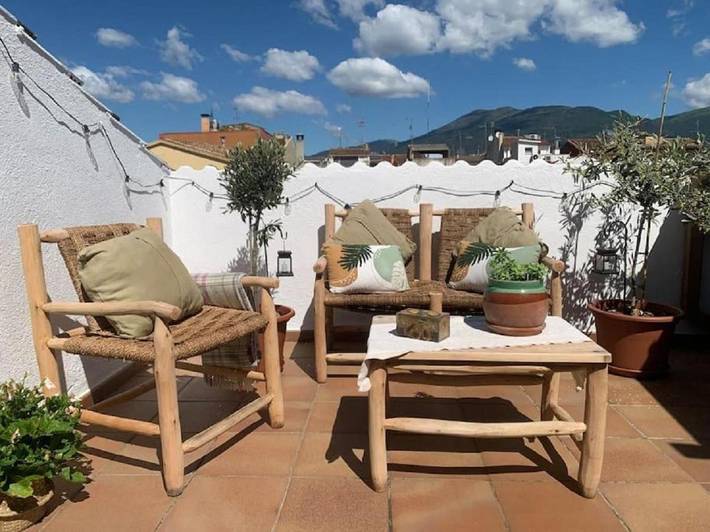 Gîte pour 4 personnes, avec Balcon ainsi que Terrasse et Vue dans San Celoni