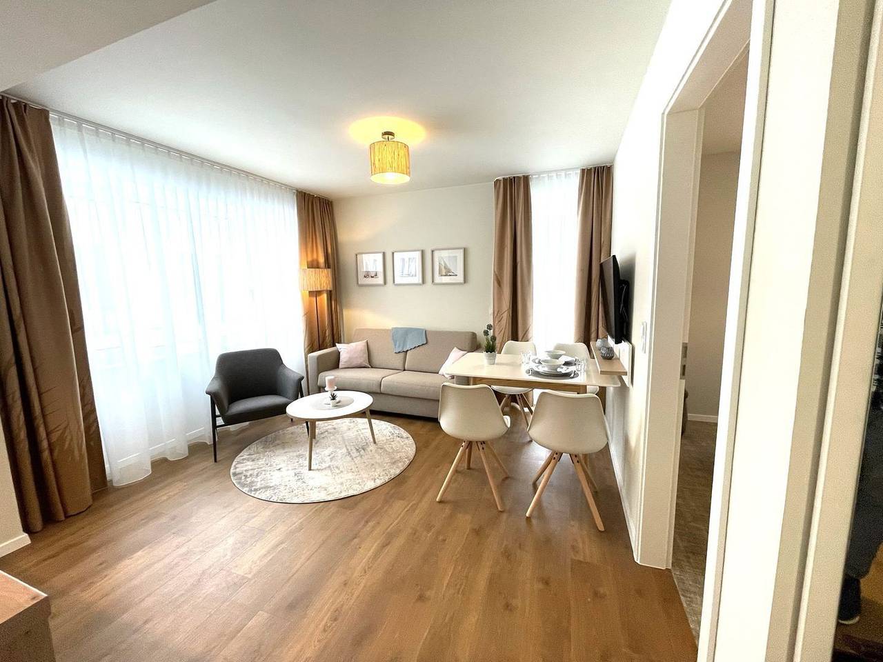 Ganze Wohnung, Haus Barth, Appartement 12 für bis zu 4 Personen. in Bodstedt, Fuhlendorf