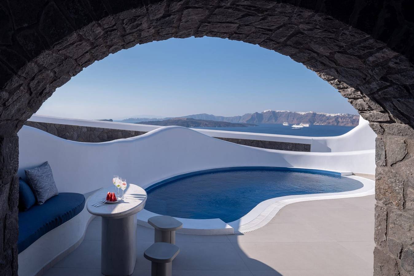 Villa für 6 Personen mit Balkon in Akrotiri, Santorin