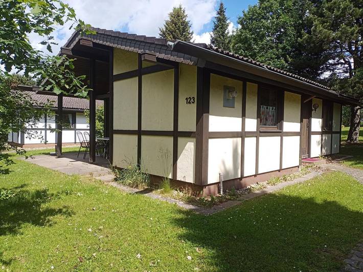 Ferienhaus für 5 Personen, mit Garten und Ausblick, mit Haustier im Odenwald