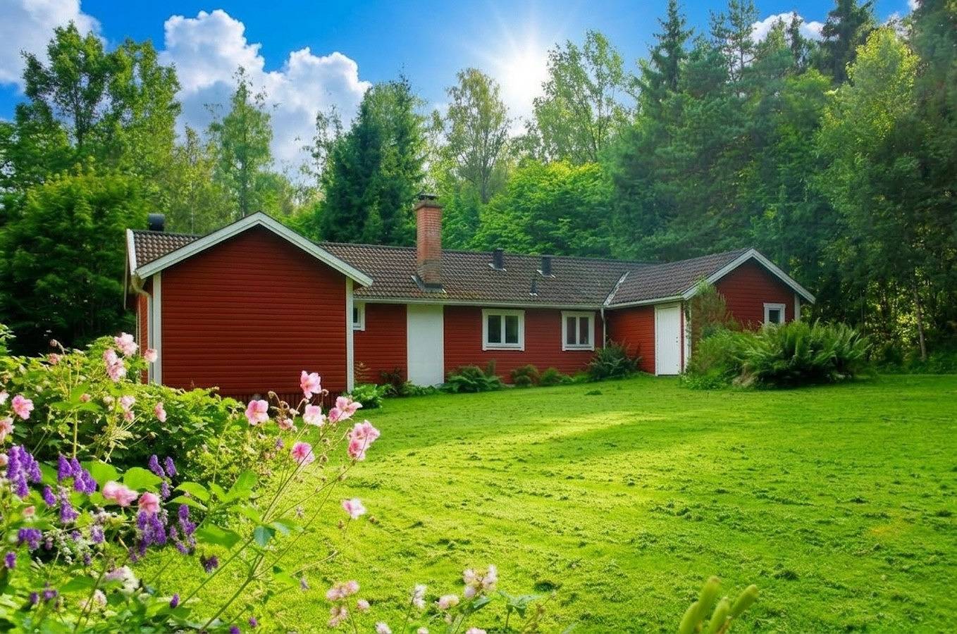 Schönes Ferienhaus auf Seegrundstück mit Boot und Sauna in Ödeshög, Östergötland