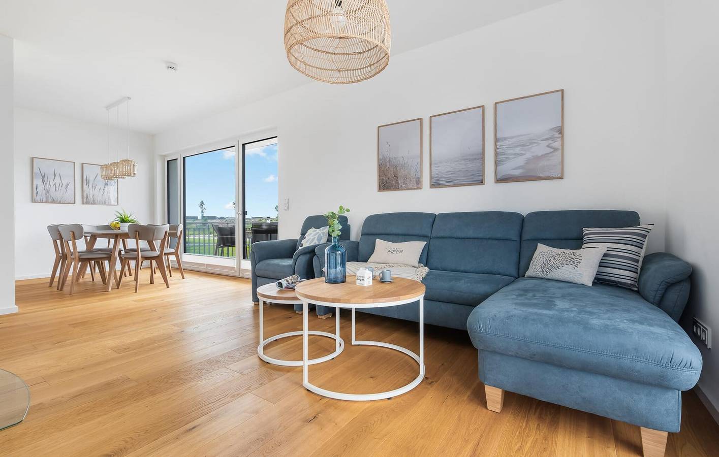Ganze Ferienwohnung, Appartement mit Meerblick, Terrasse, Parkplatz - 500m zum Strand in Olpenitz, Kappeln