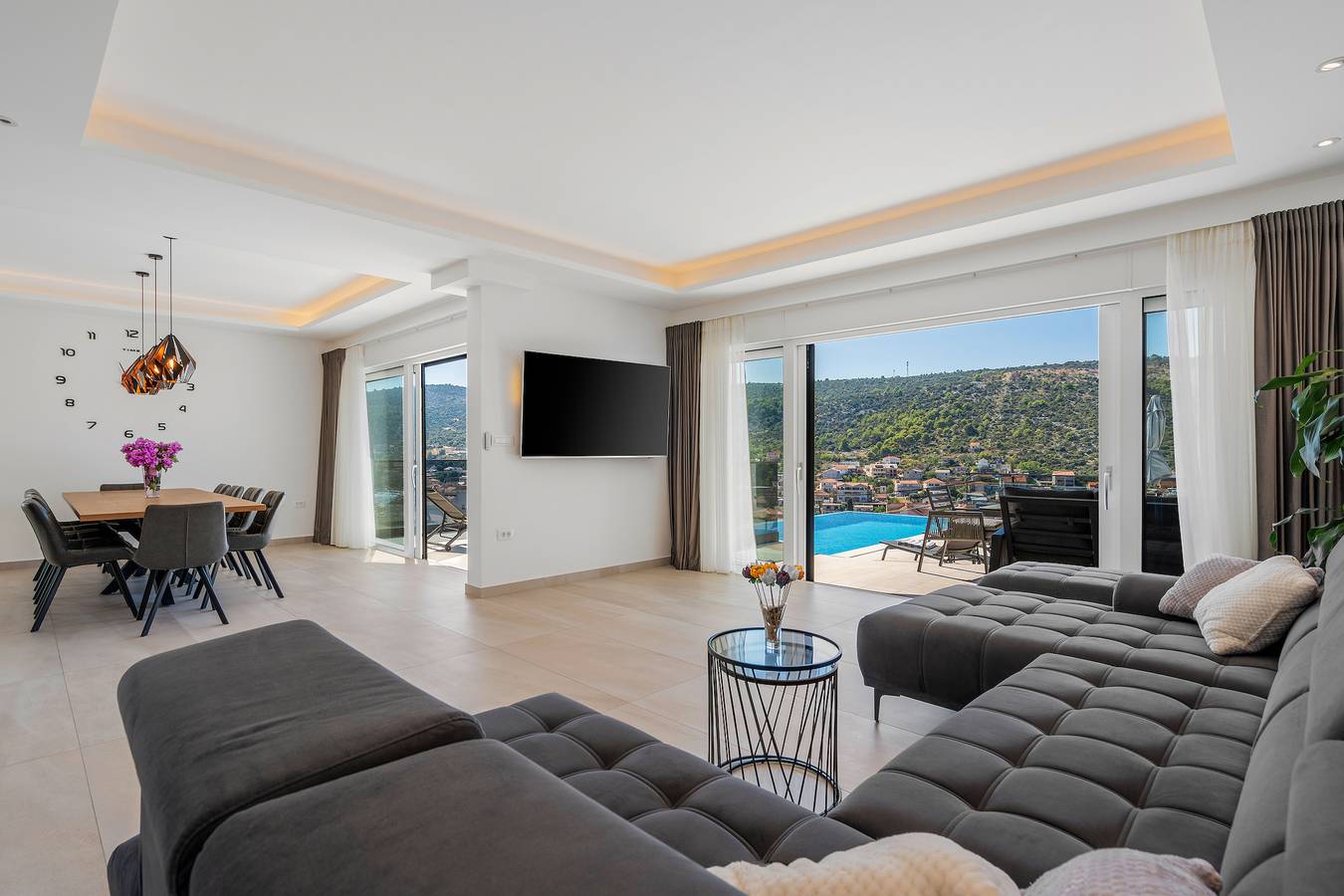 Charming Villa with Heated Pool, Balcony & 2.5km to Coastline in Marina, Split-Dalmatia