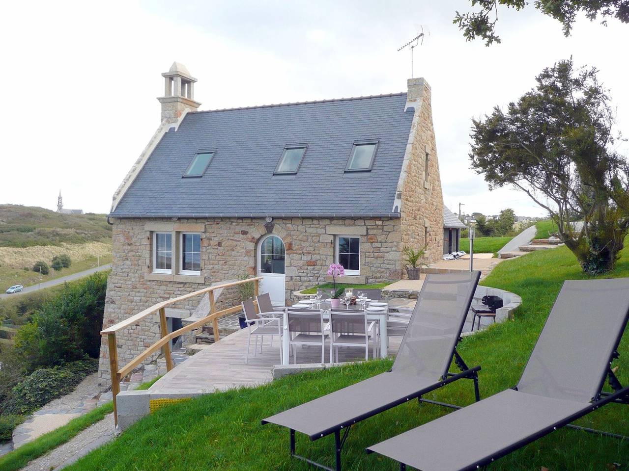 Maison en Pierre en Bretagne avec Vue Mer in Sainte-Anne la Palud, Plonévez-Porzay