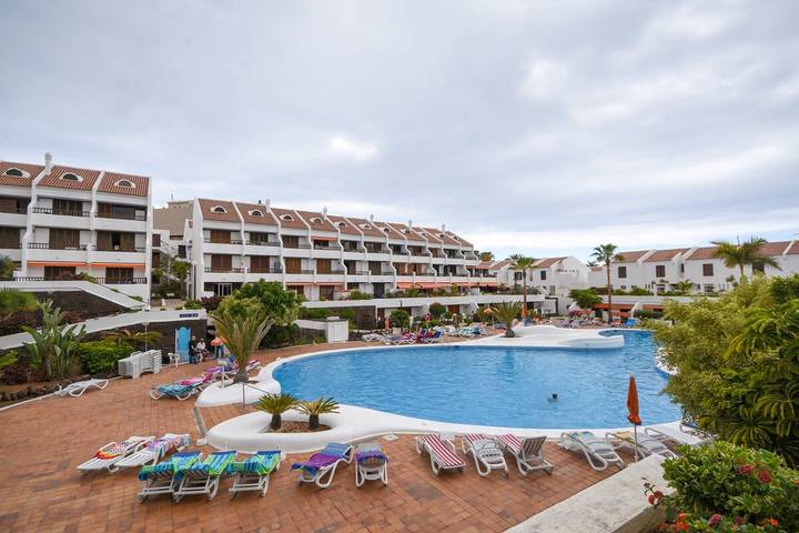 Vakantieappartement voor 5 personen, met balkon/terras en zwembad, kindvriendelijk in Playa de las Américas