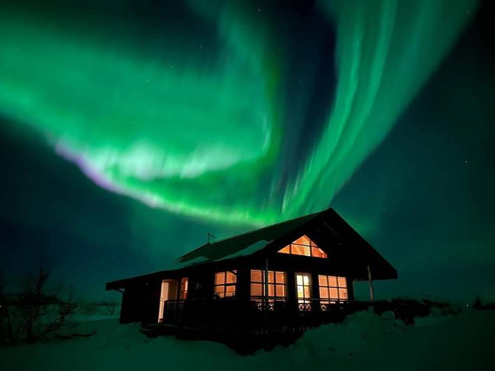 Vakantiehuis voor 6 personen, met tuin en whirlpool op IJsland