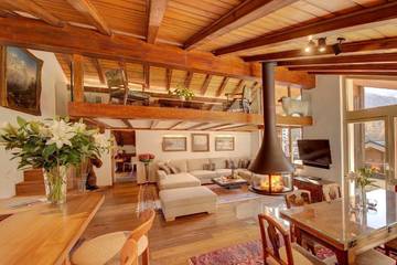 Hütte für 6 Personen, mit Garten und Balkon in Zermatt