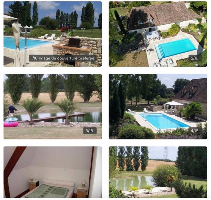 Location de vacances pour 6 personnes, avec vue ainsi que terrasse et piscine à Montaut (Dordogne) - 2