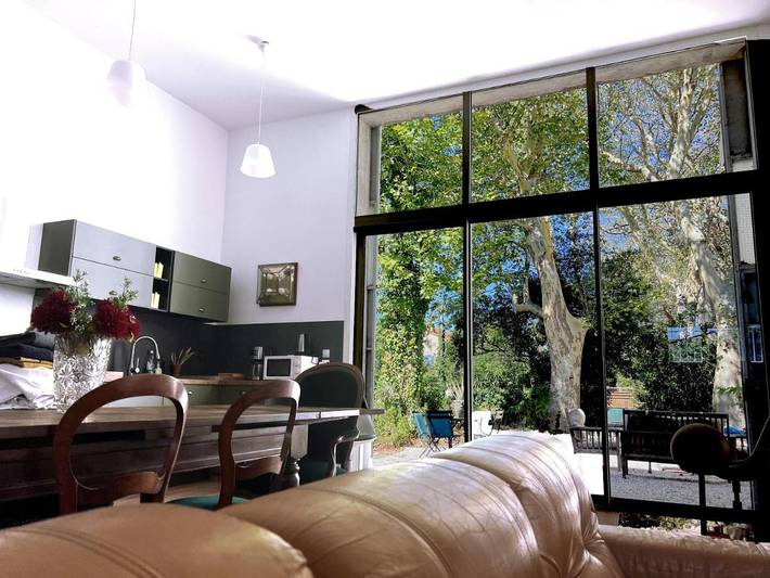 Location de vacances pour 4 personnes, avec jardin ainsi que piscine et jacuzzi à Espira-de-l'Agly