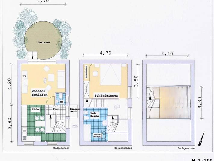 Ferienwohnung für 2 Personen, mit Terrasse und Garten in Landschaftsmuseum Angeln - 3