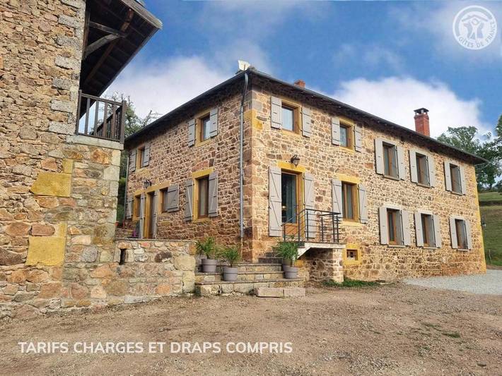 Gîte pour 6 personnes, avec jardin à Belmont-de-la-Loire