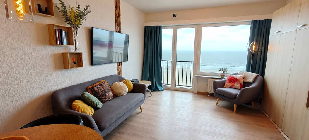 Ganze Wohnung, Ferienwohnung für 4 Personen mit Meerblick in Blankenberge, Belgische Küste
