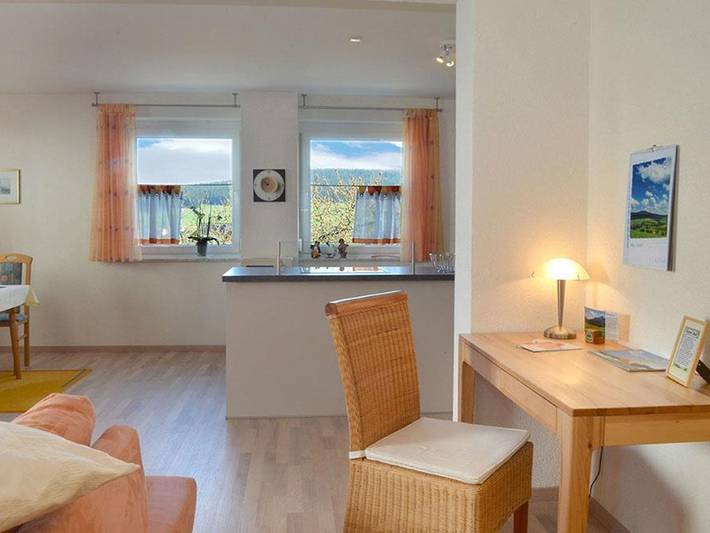 Ganze Ferienwohnung, Ferienwohnungen Familie Fuss - Ferienwohnung 6 Og, Studio, 1-2 Pers. 45 m2 in Ochsenkopf, Bischofsgrün
