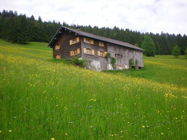 Chalet für 6 Personen, mit Garten und Ausblick im Bregenzerwald