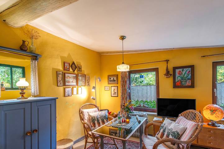 Casa de vacaciones 'Charlottes Landlust' con terraza y jardín privados in Klockenhagen, Ribnitz-Damgarten