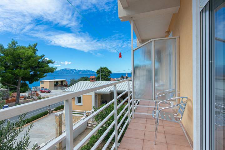 Apartament wakacyjny dla 3 osób, z Balkon/ taras w Gradac
