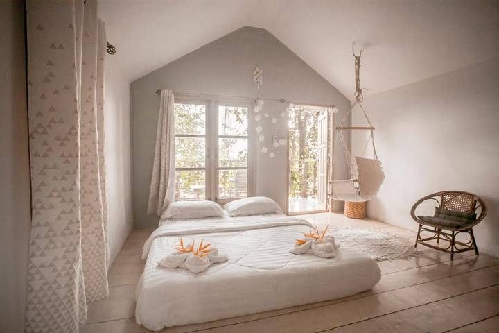 Maison d’hôte pour 5 personnes, avec vue et balcon dans Koh Chang