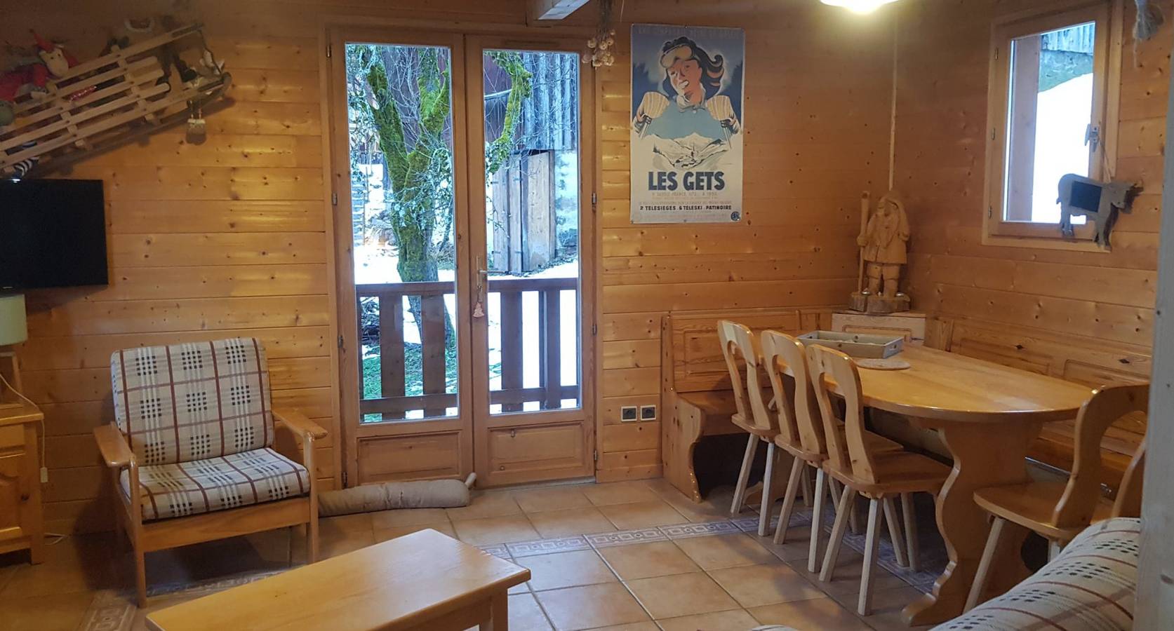 Chalet A2Pas, Sud Versant Sud, vue montagne - 30 m navette in Les Gets, Région de Bonneville