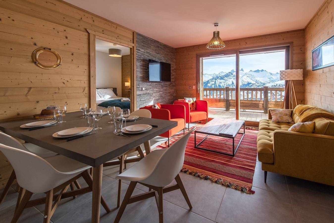 Ganze Ferienwohnung, Ferienwohnung für 6 Personen mit Balkon in La Toussuire, Fontcouverte-la-Toussuire