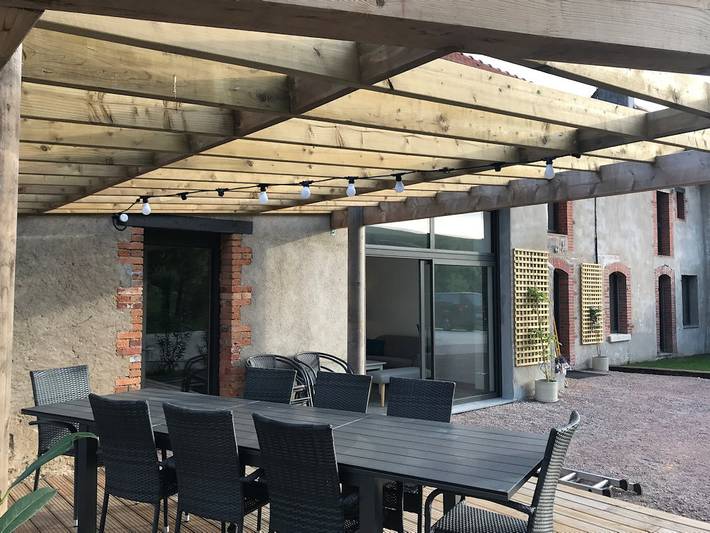 Gîte pour 14 personnes, avec Terrasse et Jardin