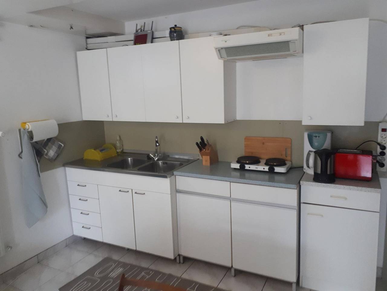 Ganze Ferienwohnung, Ferienwohnung Roshol - Appartement/Fewo, Dusche oder Bad, Wc, gartenseiti in Hanhofen, Rheinebene