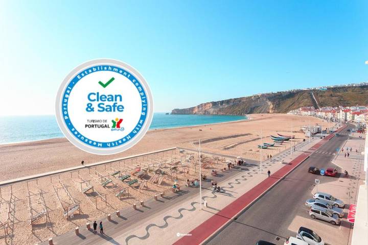 Apartamento para 6 personas, con Balcón y Vistas en Nazaré