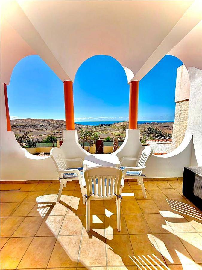 Ganze Wohnung, Apartamento con terraza y vistas al mar - petfiendly in La Pared, Pájara