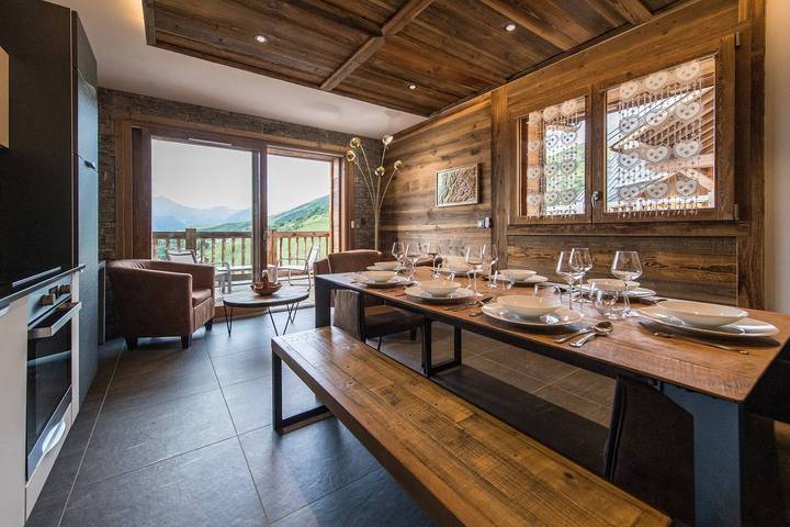 Location de vacances pour 9 personnes, avec balcon dans La Toussuire