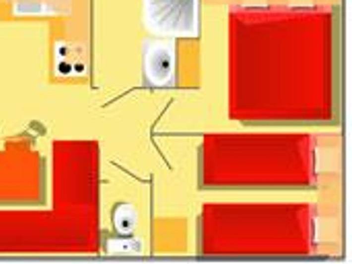 Flower Camping Les Granges - Mobilhome 4 personnes - Standard 27 m² (2 chambres) + terrasse in Luynes, Région de Tours