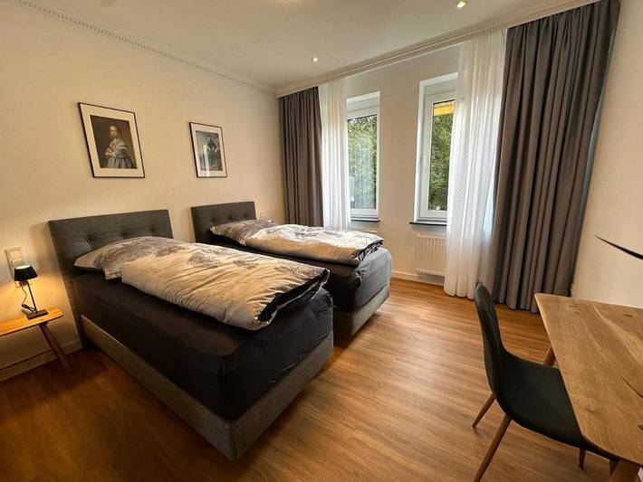 Ferienwohnung für 6 Personen, mit Balkon und Terrasse sowie Garten