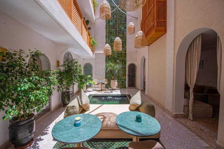Riad pour 2 personnes, avec terrasse et piscine au Maroc
