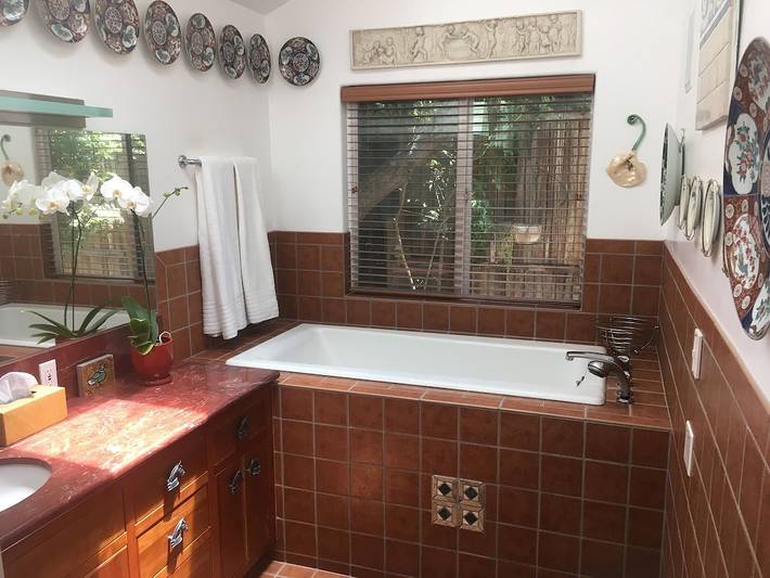 Log cabin for 2 people, with terrace and garden in Big Sur