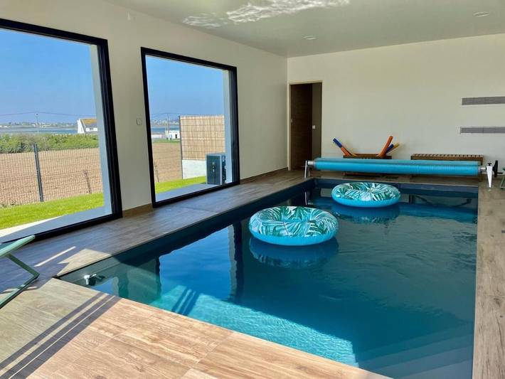 Appartement de vacances pour 8 personnes, avec jardin ainsi que piscine et vue