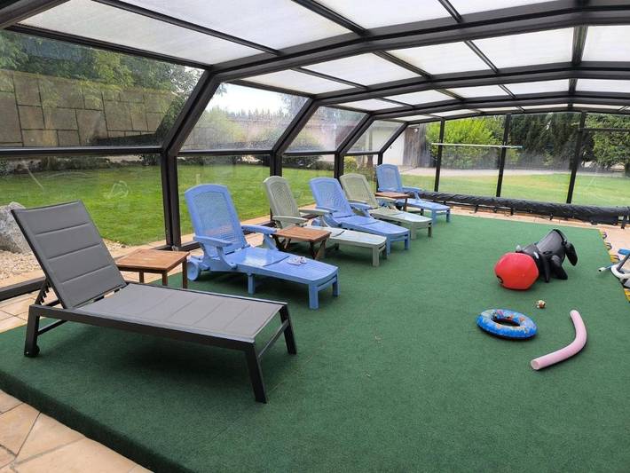 Location de vacances pour 10 personnes, avec sauna et piscine ainsi que vue et jardin dans Ostheim - 3