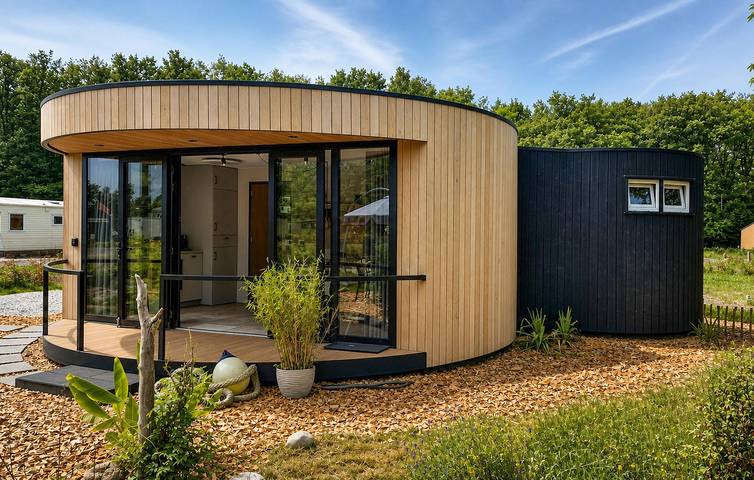 Ferienhaus für 4 Personen, mit Terrasse und Garten sowie Ausblick und Pool - 1