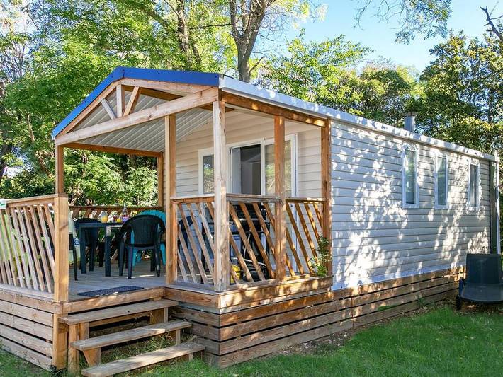 Camping La Garenne - Mobilhome 6 personnes - Mh2 Premium + terrasse 8 m², avec sanitaires in Néfiach, Côte méditerranéenne (France)