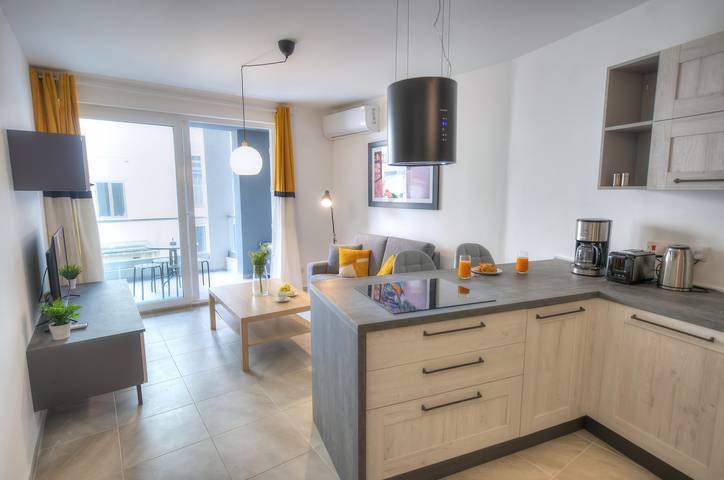 Gîte pour 5 personnes, avec Balcon dans Gzira