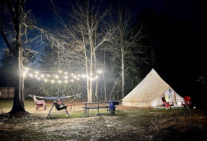 Tipi für 4 Personen, mit Pool und Terrasse sowie Seeblick - 1