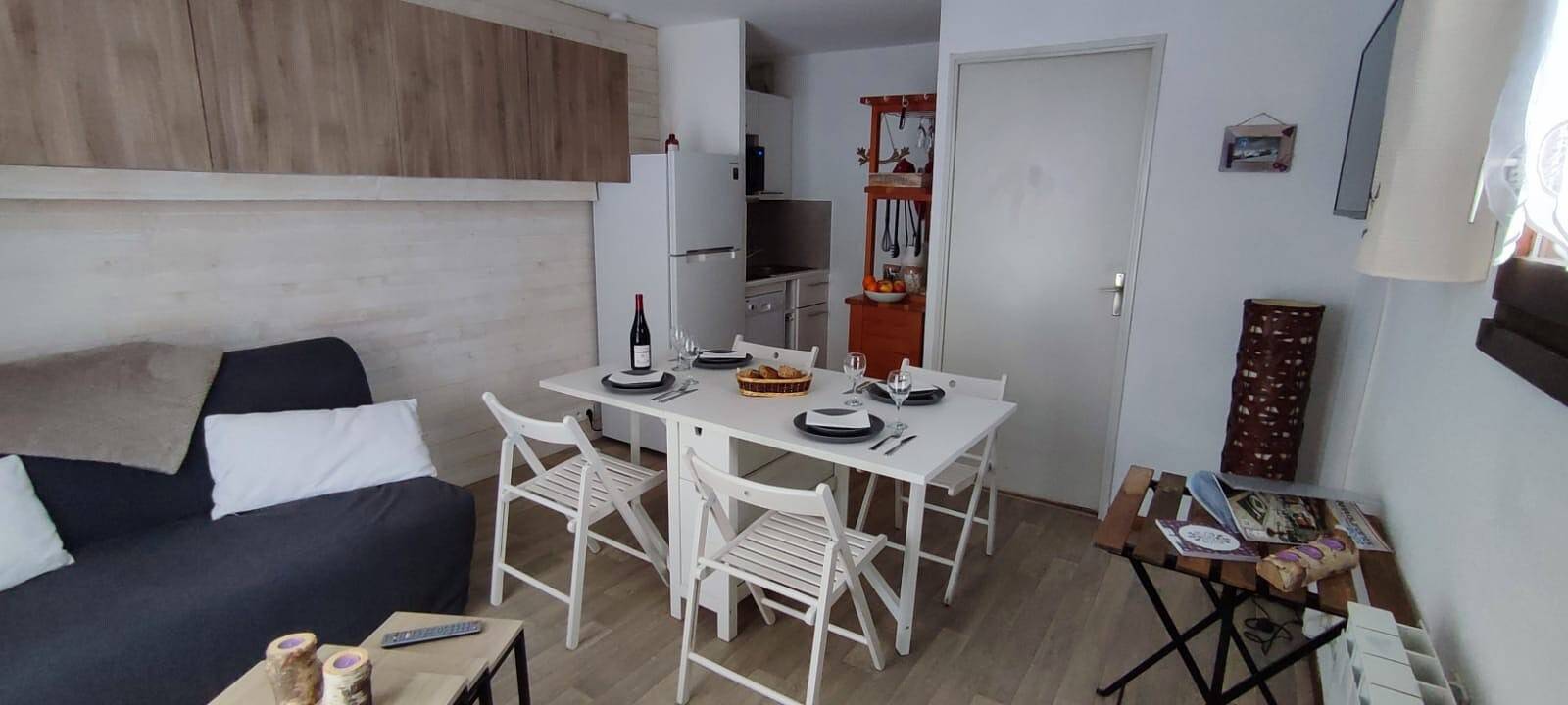 Appartement entier, Appartement 'Parenthèse Alpine' avec vue sur la montagne et terrasse privée in La Plagne, La Plagne-Tarentaise
