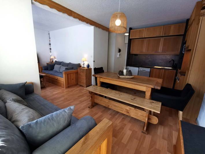 Ganze Wohnung, Gemütliche 7-Schlafplätze Wohnung an der Piste - Prapoutel Zentrum in Prapoutel, Les Adrets